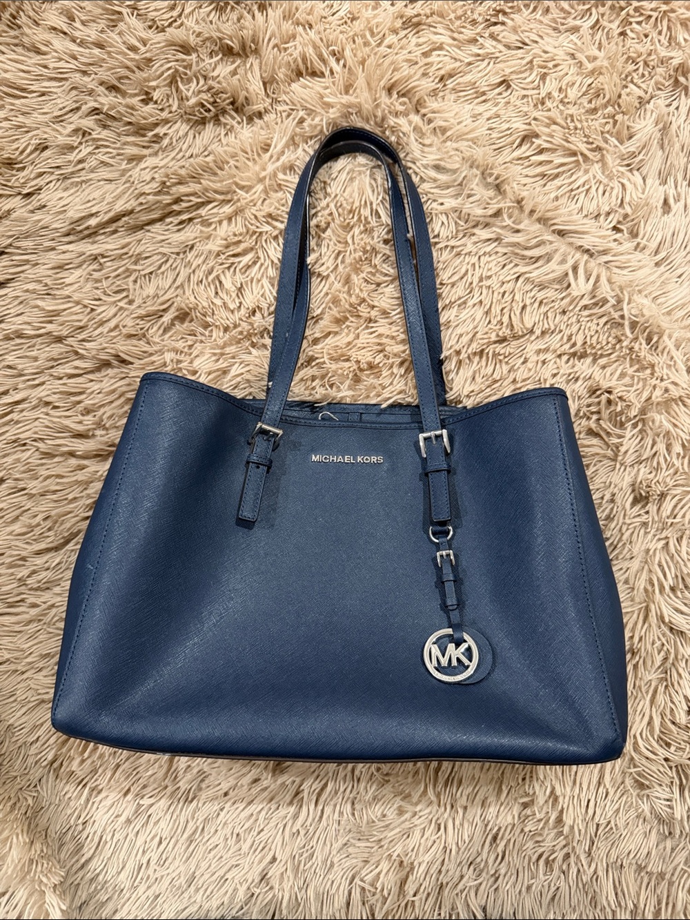 Michael Kors Midnight Blue Saffiano Leather Tote